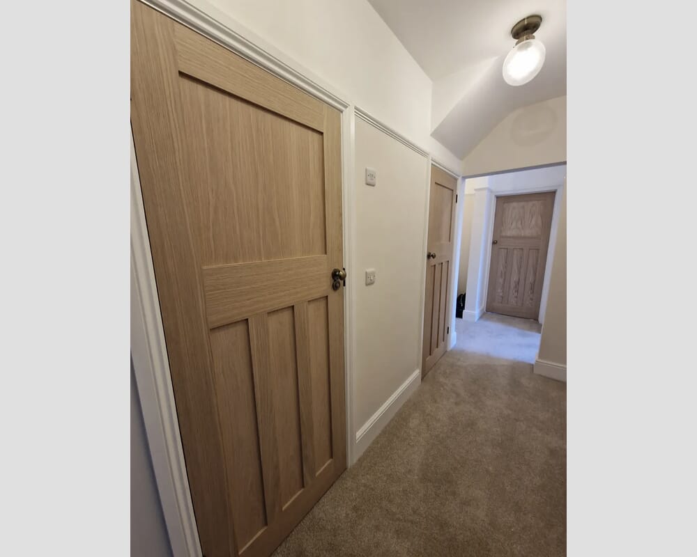 2032 x 813 x 44mm FD30 (32") Oak DX 30s Style Internal Fire Doors